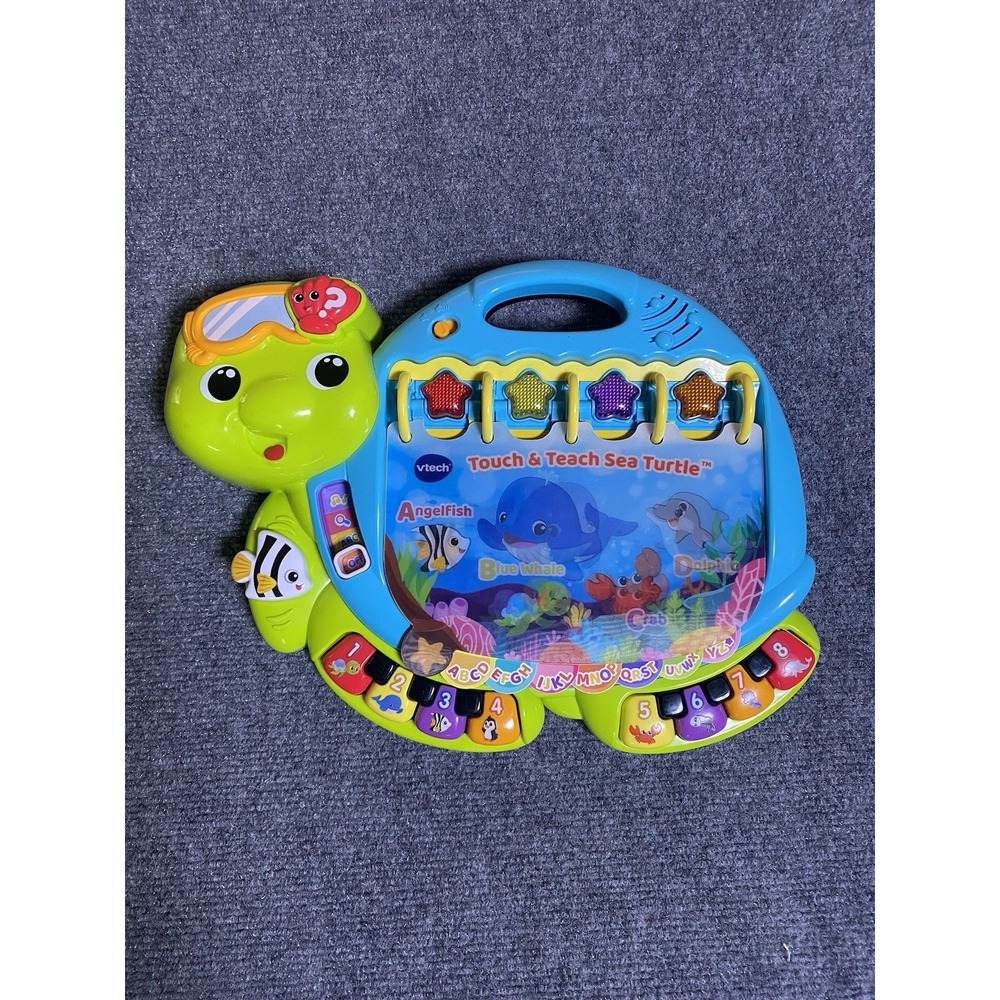 VTech Touch and Teach Sea Turtle Electronic Interactive Toy Educational Learning
